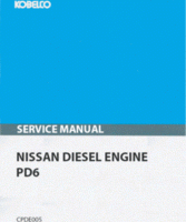 Kobelco Engines model PD6 Service Manual