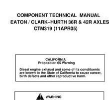 Component Technical Manuals for Timberjack Series model 460 Skidders