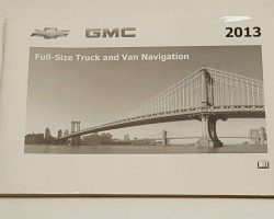 2013 Chevrolet Avalanche, Tahoe & Suburban Navigation System Owner's Manual