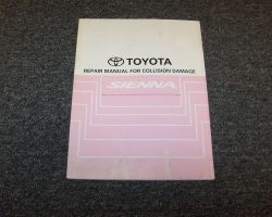 1999 Toyota Sienna Collision Repair Manual