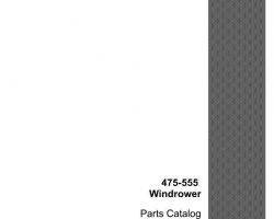 Parts Catalog for Case IH Windrower model 555