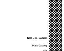 Parts Catalog for Case Skid steers / compact track loaders model 1700
