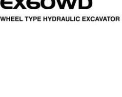 Hitachi Ex-series model Ex60wd Excavators Owner Operator Manual