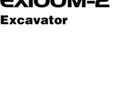 Hitachi Ex-2 Series model Ex100m-2 Excavators Owner Operator Manual