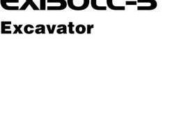 Hitachi Ex-5 Series model Ex150lc-5 Excavators Owner Operator Manual