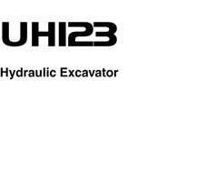 Hitachi Uh-series model Uh123 Excavators Owner Operator Manual