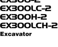 Hitachi Ex-2 Series model Ex300lc-2 Excavators Owner Operator Manual