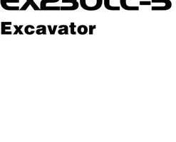 Hitachi Ex-5 Series model Ex230lc-5 Excavators Owner Operator Manual