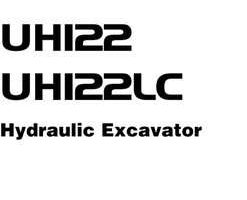 Hitachi Uh-series model Uh122 Excavators Owner Operator Manual