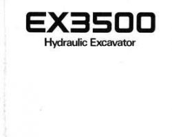 Hitachi Ex Series model Ex3500 Excavators Owner Operator Manual