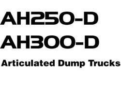 Hitachi D Series model Ah250 Articulated Dump Trucks Owner Operator Manual