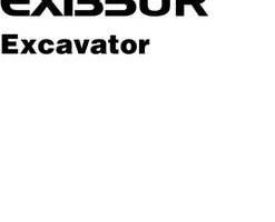 Hitachi Ex-series model Ex135ur Excavators Owner Operator Manual
