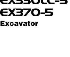 Hitachi Ex-5 Series model Ex370-5 Excavators Owner Operator Manual