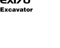 Hitachi Ex-series model Ex17u Excavators Owner Operator Manual