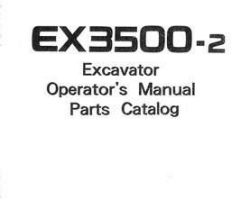 Hitachi Ex-2 Series model Ex3500-2 Excavators Owner Operator Manual