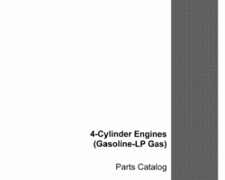 Parts Catalog for Engines 4-Cylinder Gas & LP - Case IH TRACTORS model 404