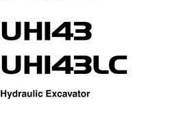 Hitachi Uh-series model Uh143 Excavators Equipment Components Parts Catalog Manual