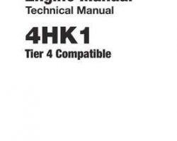 Service Repair Manuals for Hitachi model 4hk1 Engine