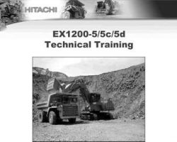 Technical Training for Hitachi Ex-5 Series model Ex1200-5c Excavators