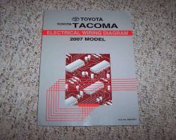 2007 Toyota Tacoma Electrical Wiring Diagram Manual