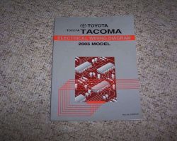 2005 Toyota Tacoma Electrical Wiring Diagram Manual