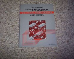 2004 Toyota Tacoma Electrical Wiring Diagram Manual