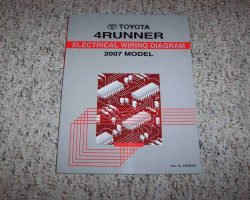 2007 Toyota 4Runner Electrical Wiring Diagram Manual