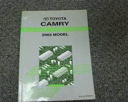 2003 Toyota Camry Electrical Wiring Diagram Manual