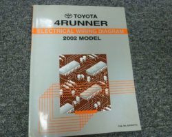 2002 Toyota 4Runner Electrical Wiring Diagram Manual