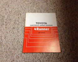 1989 Toyota 4Runner Electrical Wiring Diagram Manual