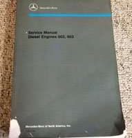1986 Mercedes Benz 300SDL Turbo Engine 603 Service Manual