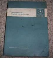 1972 Mercedes Benz 220D Engine 615 Service Manual