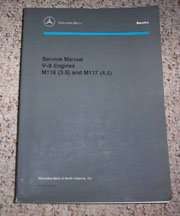 1973 Mercedes Benz 450SE, 450SEL, 450SL & 450SLC Engine M117 Service Manual
