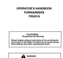 Operators Handbook for Timberjack Series model 1710 Forwarders