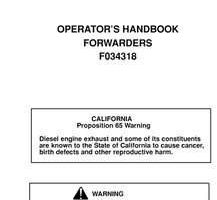 Operators Handbook for Timberjack Series model 1458 Forwarders