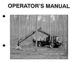 Operators Manuals for Timberjack model 1010 Forwarders