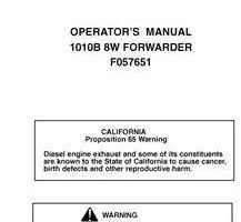 Operators Manuals for Timberjack B Series model 1010b Forwarders