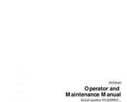 Operators Manuals for Timberjack A Series model 1070 Wheeled Harvesters