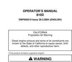 Operators Manuals for Timberjack D Series model 810d Forwarders