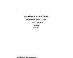 Operators Manuals for Timberjack E Series model 1170e T3 Wheeled Harvesters
