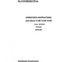 Operators Manuals for Timberjack E Series model 1210e T3 Forwarders