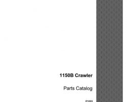Parts Catalog for Case Excavators model 1150B