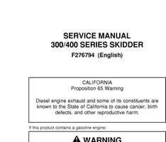 Timberjack B Series model 380b Skidders Service Repair Technical Manual