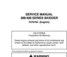 Timberjack model 380 Skidders Service Repair Technical Manual