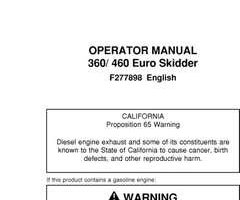 Operators Manuals for Timberjack Series model 460 Skidders