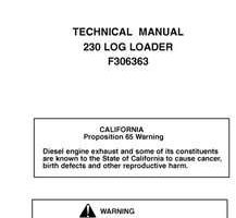 Operators Manuals for Timberjack Series model 230 Knuckleboom Loader