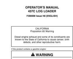 Operators Manuals for Timberjack C Series model 437c Knuckleboom Loader