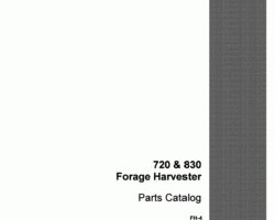 Parts Catalog for Case IH Harvester model 720