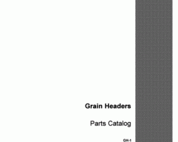 Parts Catalog for Case IH Headers model 820
