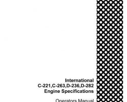Service Manual for Case IH TRACTORS model 460